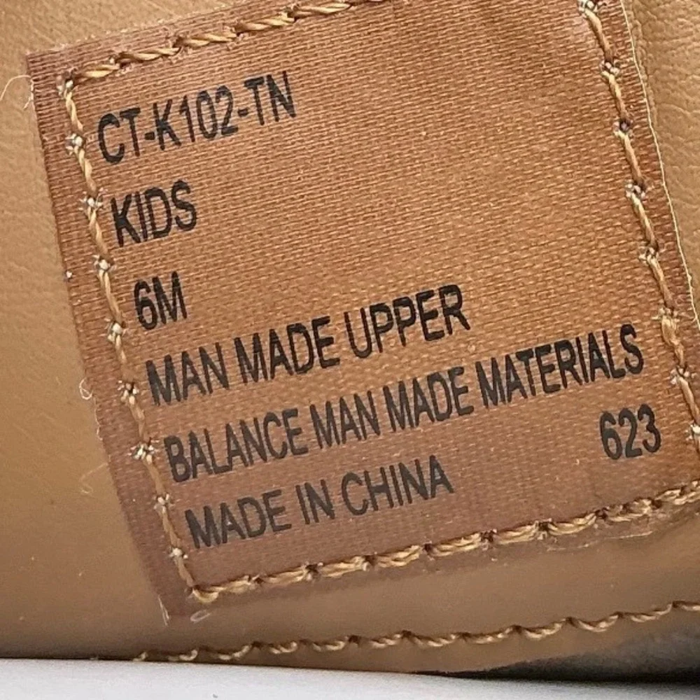 Canyon Trails Kids Tan Western Cowboy Boots CT-K102-TN Size 6M NWT